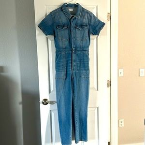 Good American denim jumpsuit
